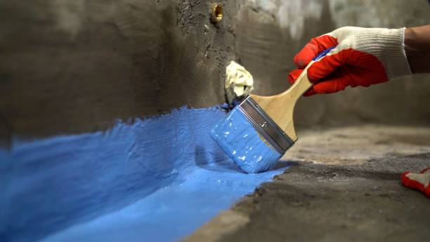 Commercial Waterproofing project at a Marysville, WA business property by SJ Waterproofing Pros